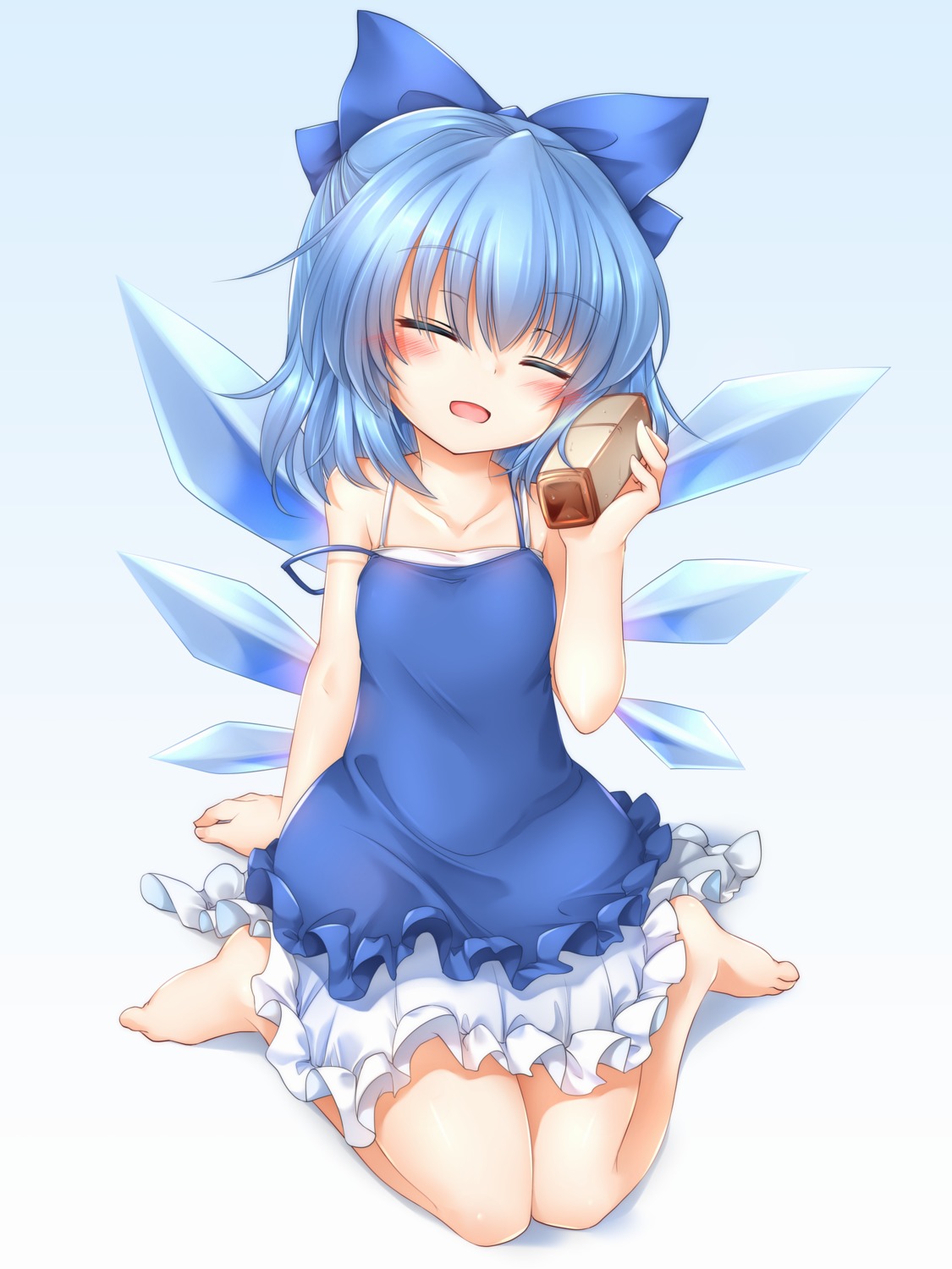 cirno, dress, m9kndi, touhou, wings