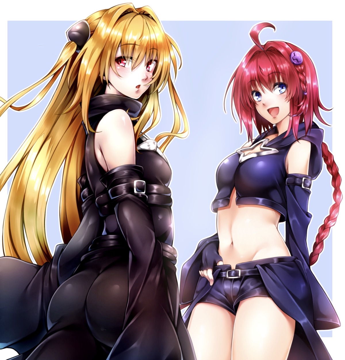 ass, cleavage, imo_(artist), konjiki_no_yami, kurosaki_mea, to_love_ru