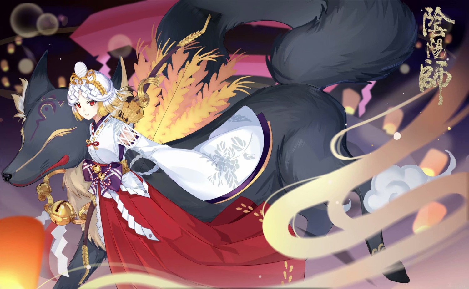 japanese_clothes, miketsu_(onmyouji), onmyouji, weapon, wenbugu