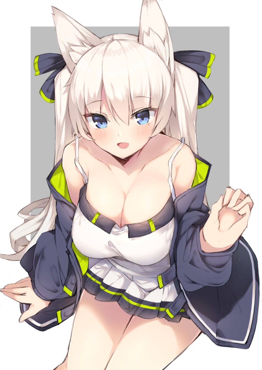 animal_ears, cleavage, haruyuki