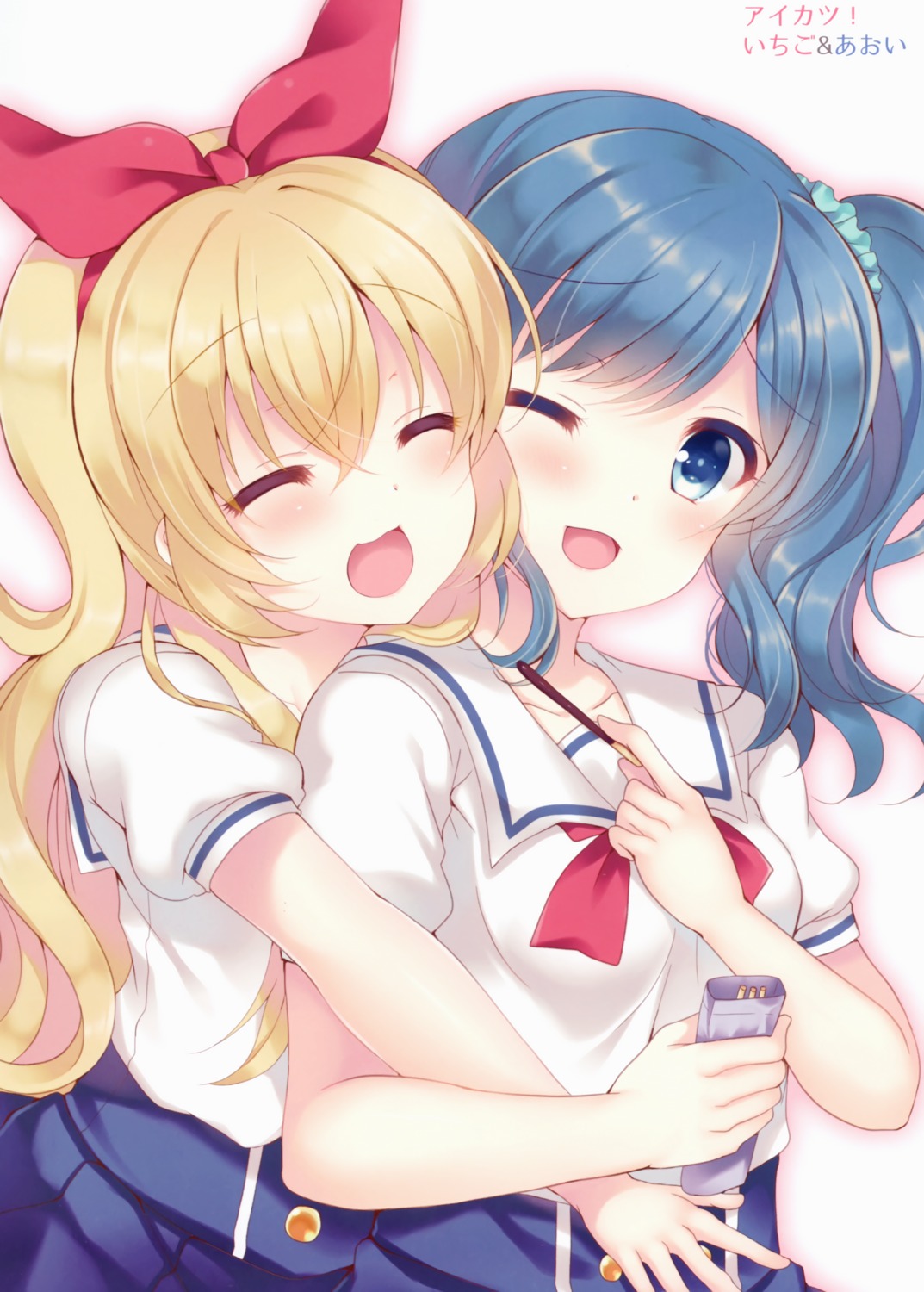 aikatsu!, hoshimiya_ichigo, kiriya_aoi, lonely_church, seifuku, suzunone_rena
