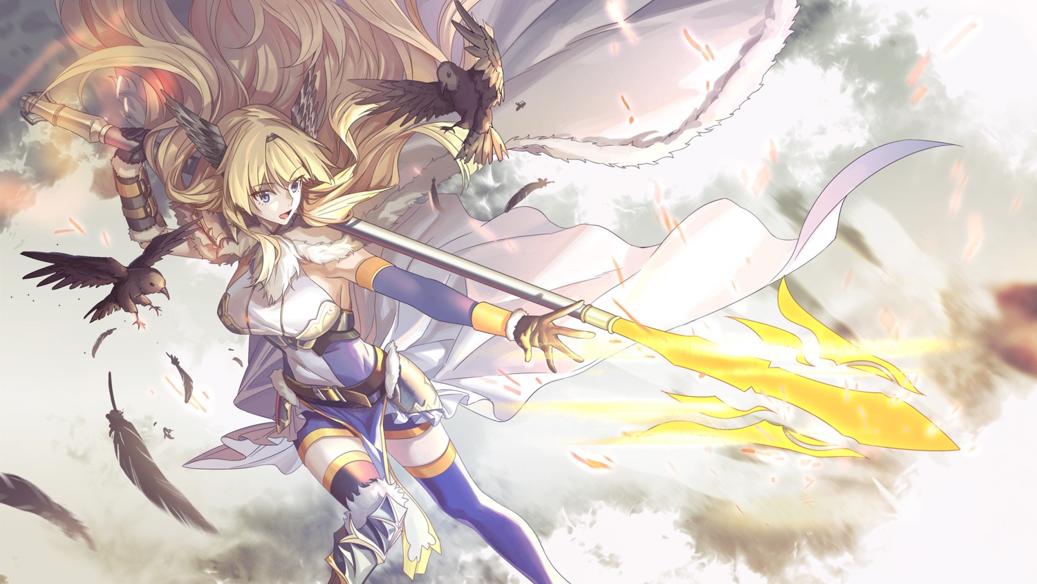 armor, rff_(3_percent), thighhighs, weapon, wings