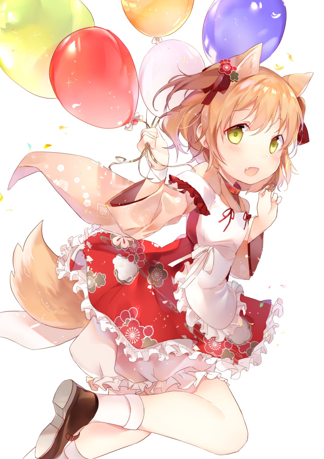 amafuyu, animal_ears, bloomers, heels, maid, tail, wa_maid