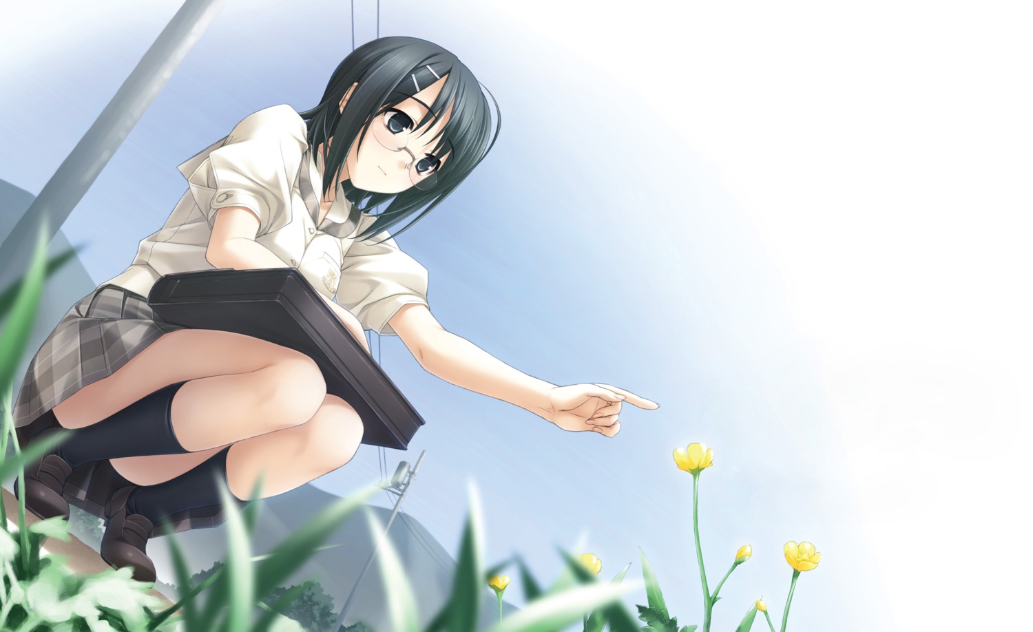 hashimoto_takashi, megane, possible_duplicate, seifuku, sphere, yorihime_nao, yosuga_no_sora