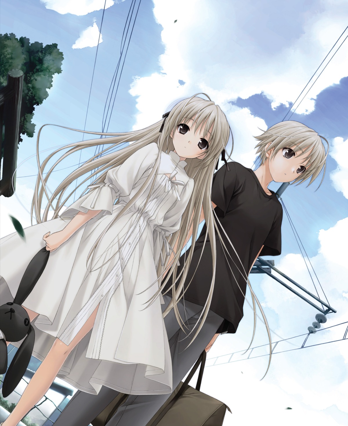 dress, hashimoto_takashi, kasugano_haruka, kasugano_sora, possible_duplicate, sphere, yosuga_no_sora