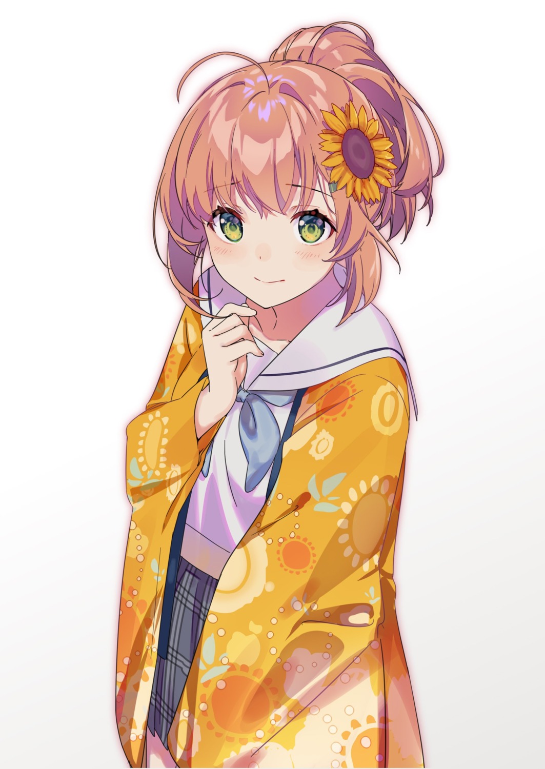 honma_himawari, japanese_clothes, nana_yume87, nijisanji, nijisanji_gamers, seifuku