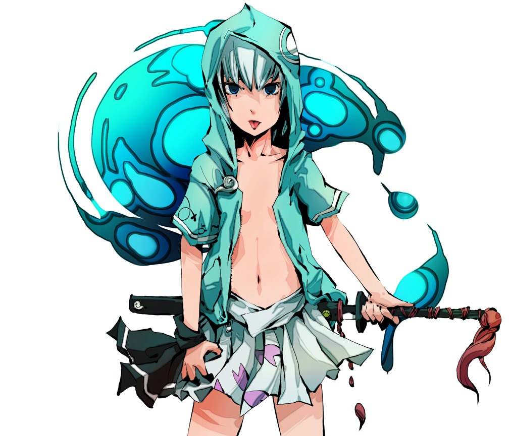 dain, konpaku_youmu, myon, no_bra, open_shirt, touhou