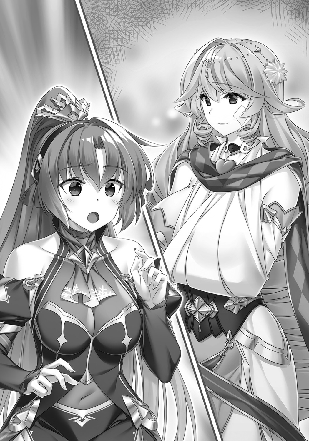 bandages, bandaid, ludmila_lourie, madan_no_ou_to_michelia, madan_no_ou_to_vanadis, miyatsuki_itsuka, monochrome, sofya_obertas