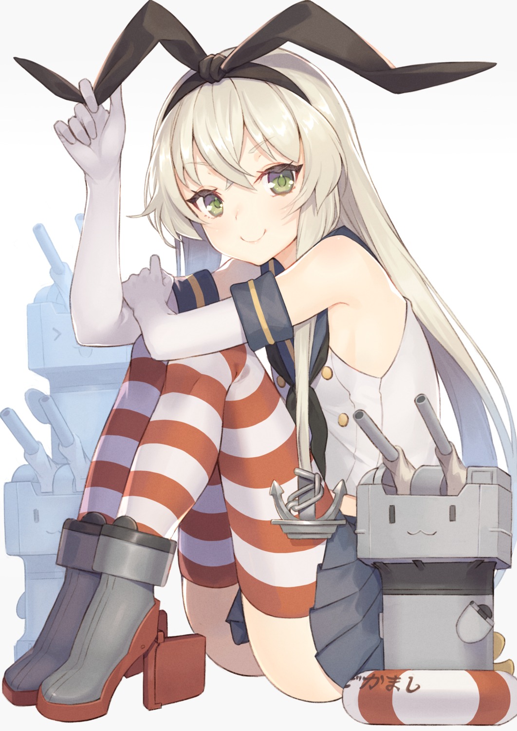 gi_(melmail), heels, kantai_collection, rensouhou-chan, shimakaze_(kancolle), thighhighs