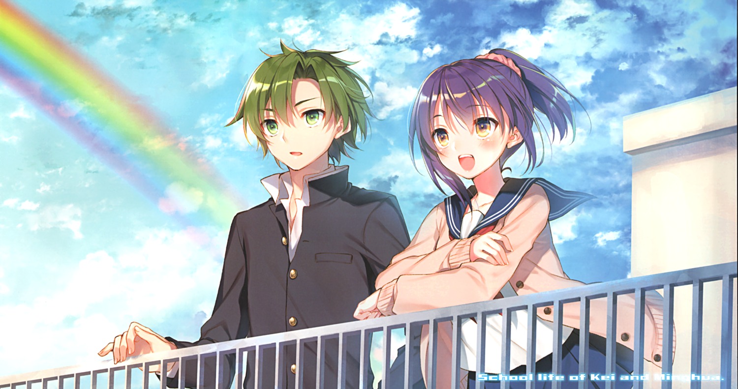 girly_air_force, narutani_kei, seifuku, song_minghua, sweater, toosaka_asagi