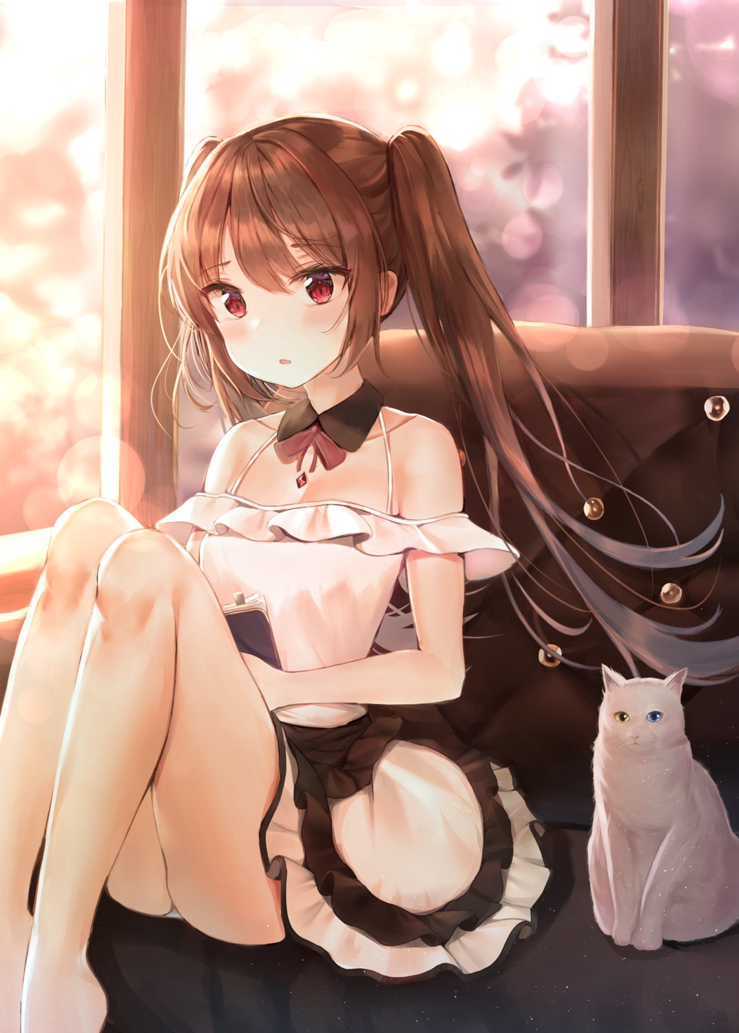 cleavage, dress, neko, pantsu, refile