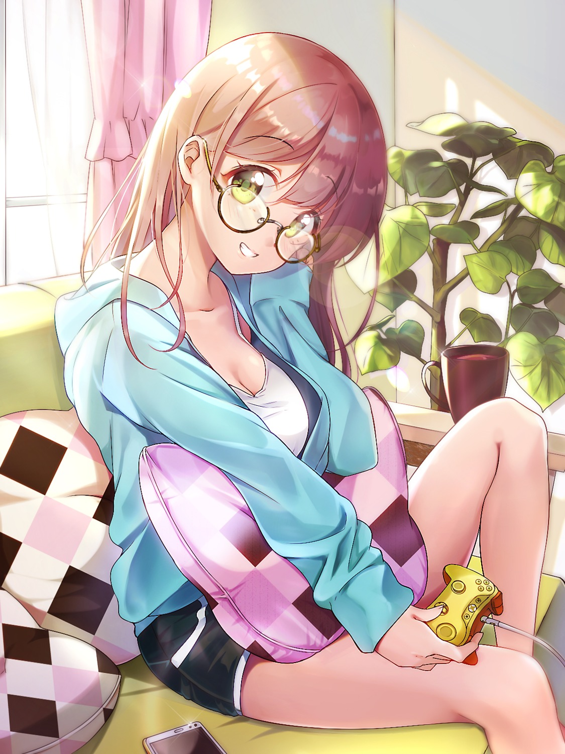 cleavage, maronie., megane