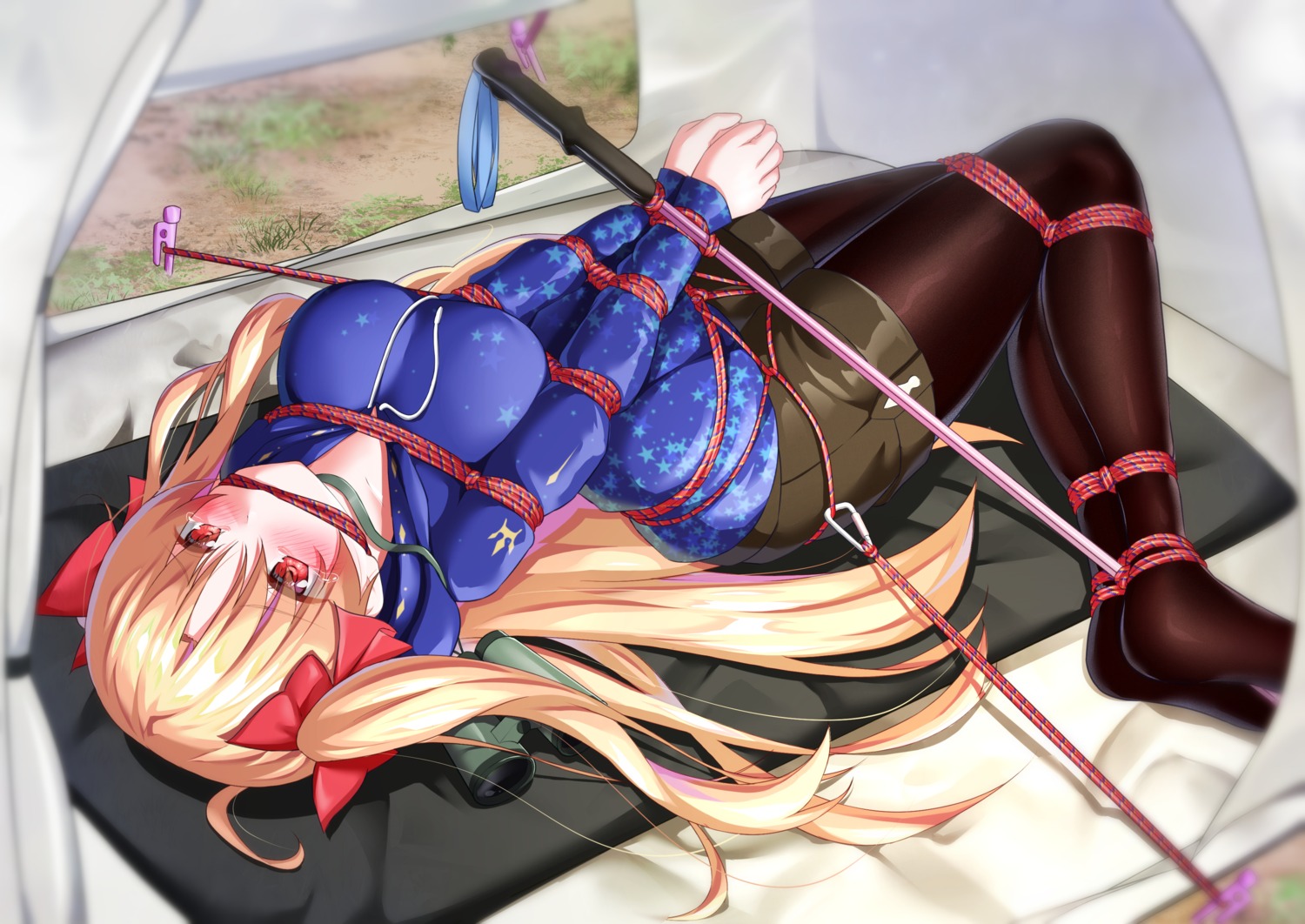 bondage, ereshkigal_(fate), fate/grand_order, kuraudo, pantyhose
