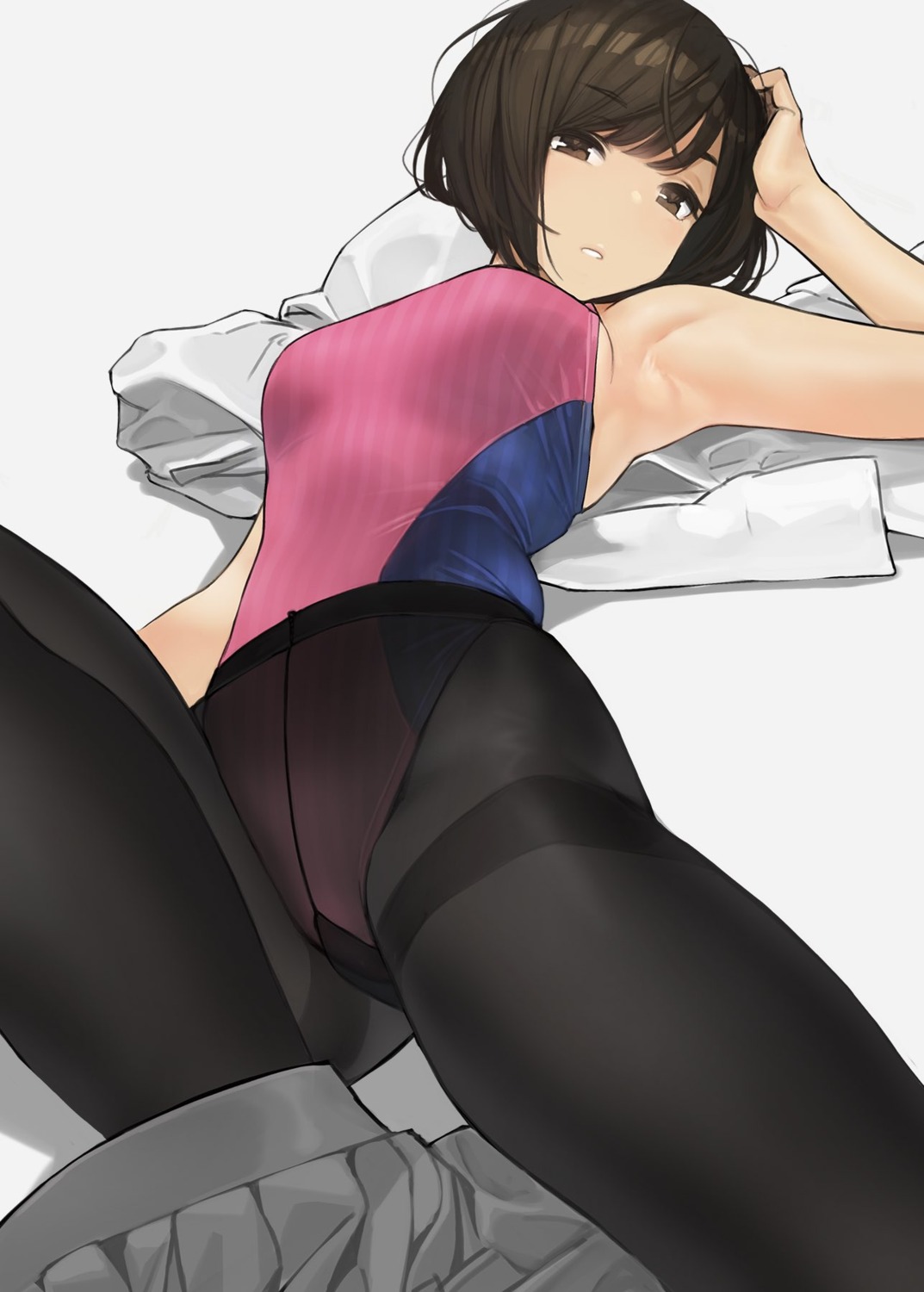 miru_tights, moegi_homi, pantyhose, see_through, swimsuits, yom
