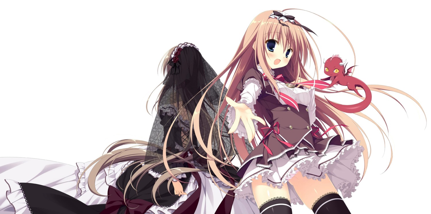 dress, gothic_lolita, inugami_kira, lolita_fashion, majo_koi_nikki, monster, nanno_alice, pantsu
