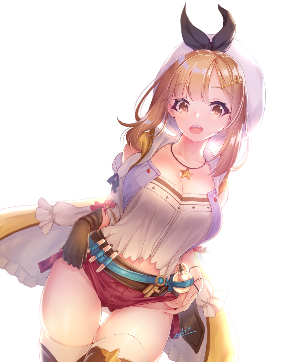 abondz, atelier, atelier_ryza, cleavage, reisalin_stout, thighhighs
