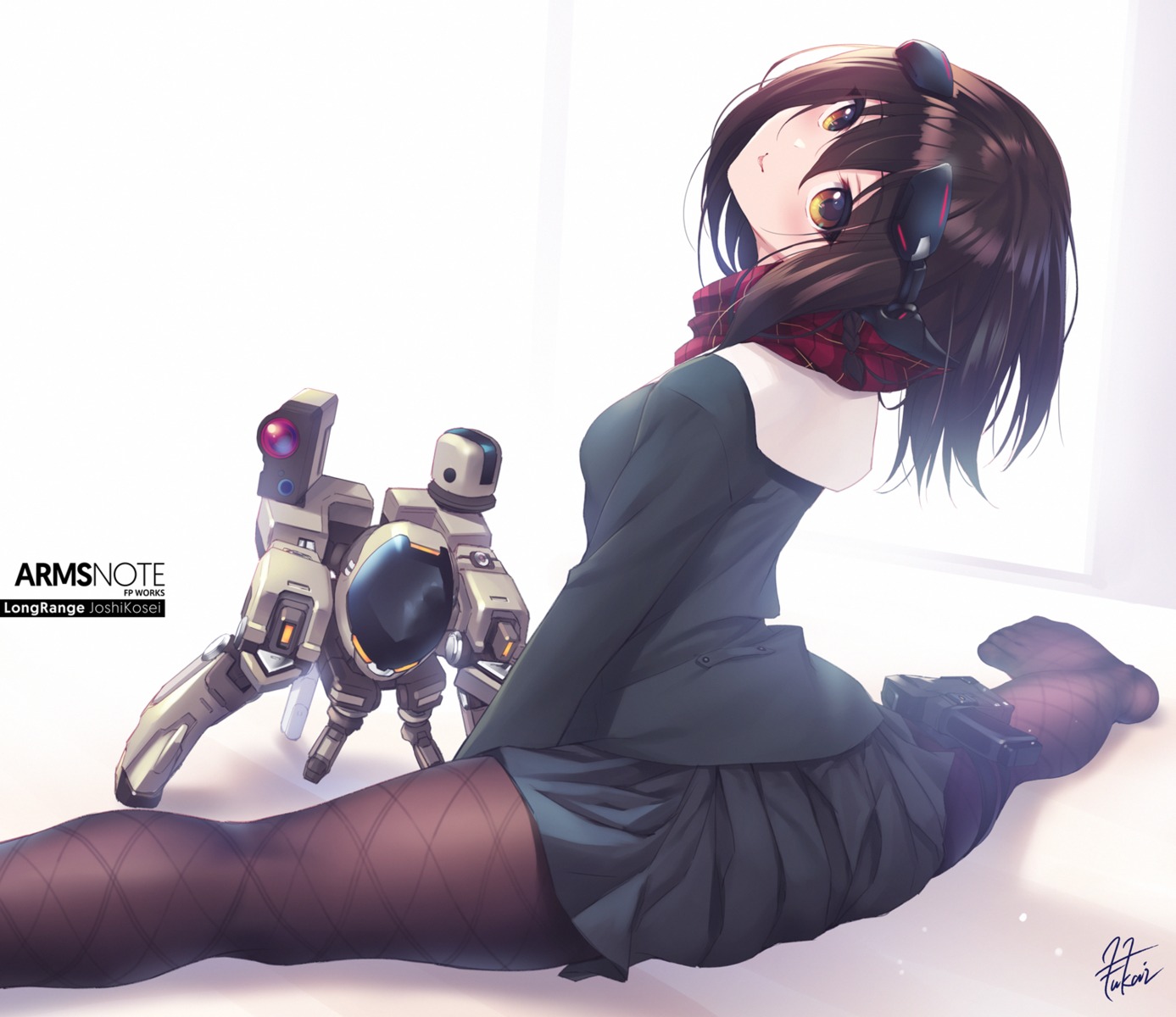 arms_note, fukai_ryosuke, pantyhose, seifuku