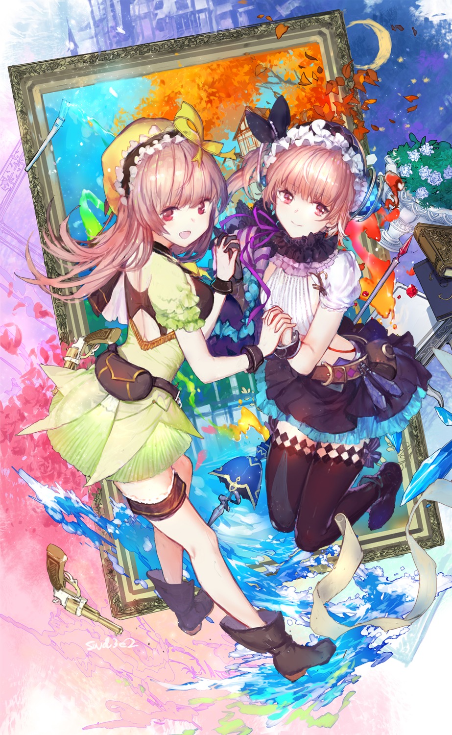 atelier, atelier_lydie_&_suelle, garter, heels, lydie_marlen, suelle_marlen, swd3e2, thighhighs