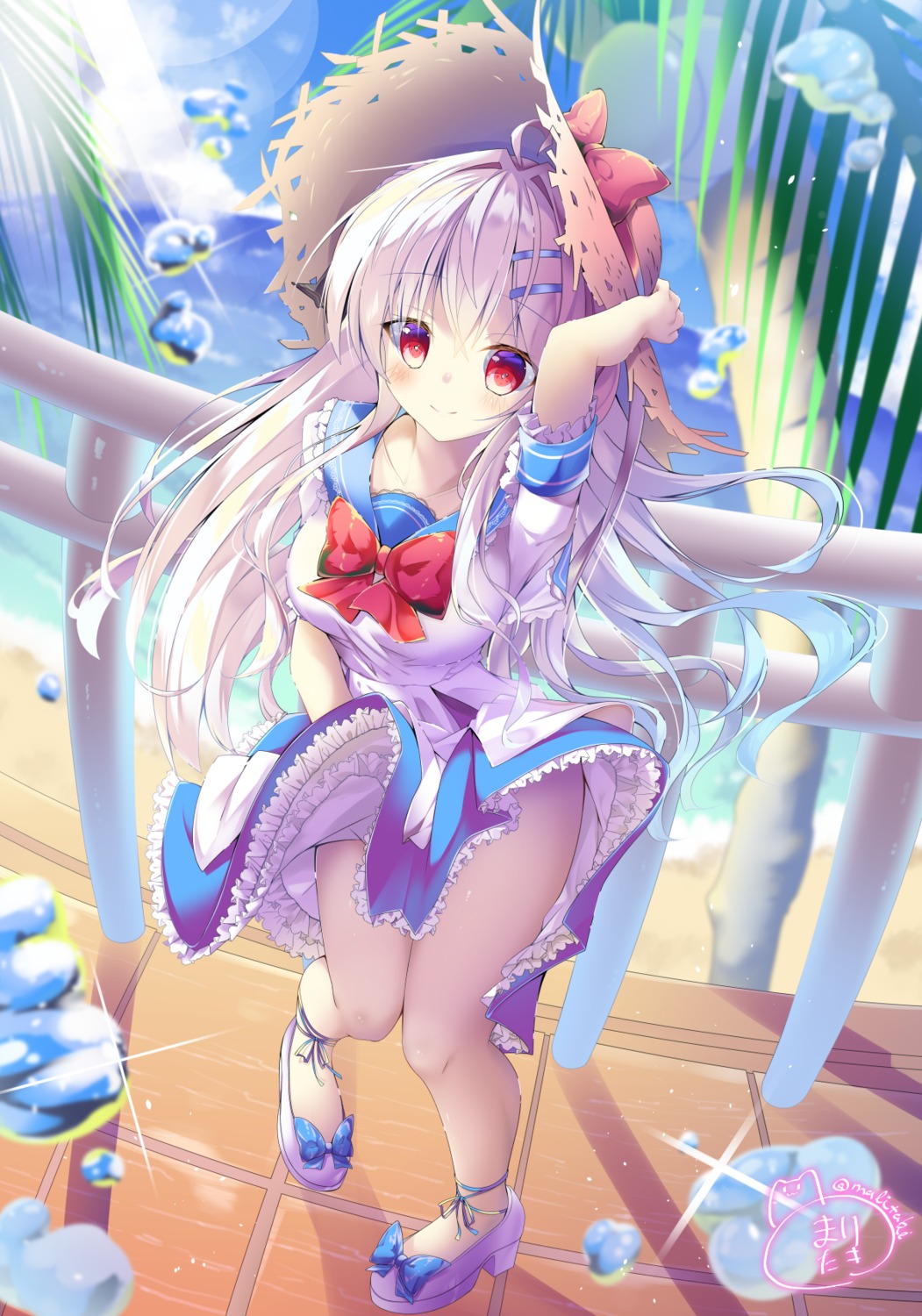 azur_lane, cygnet_(azur_lane), heels, mitsuhamochi., seifuku, skirt_lift