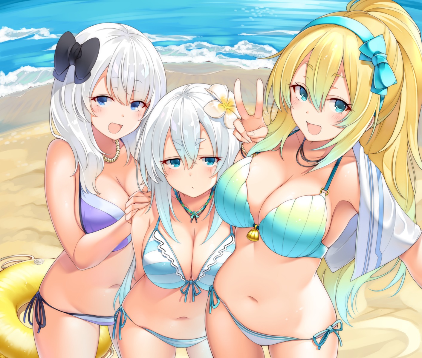 bikini, cleavage, matsunoki, swimsuits