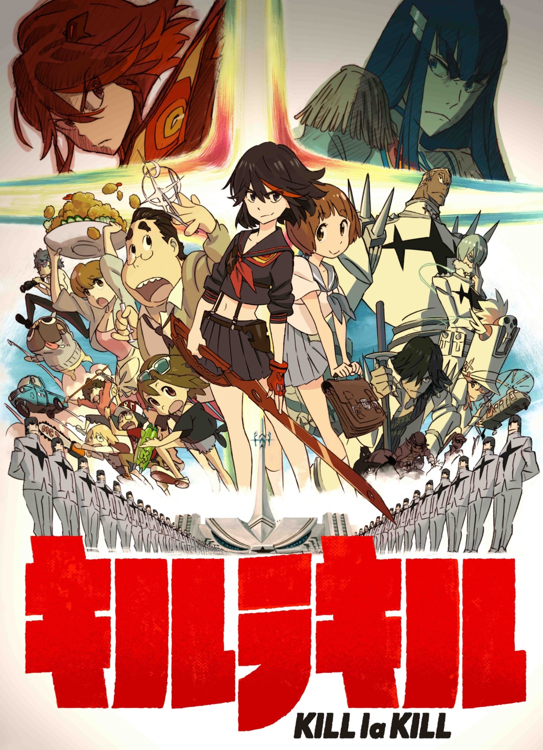 business_suit, cleavage, gamagoori_ira, guts_(kill_la_kill), inumuta_houka, jakuzure_nonon, junketsu, kill_la_kill