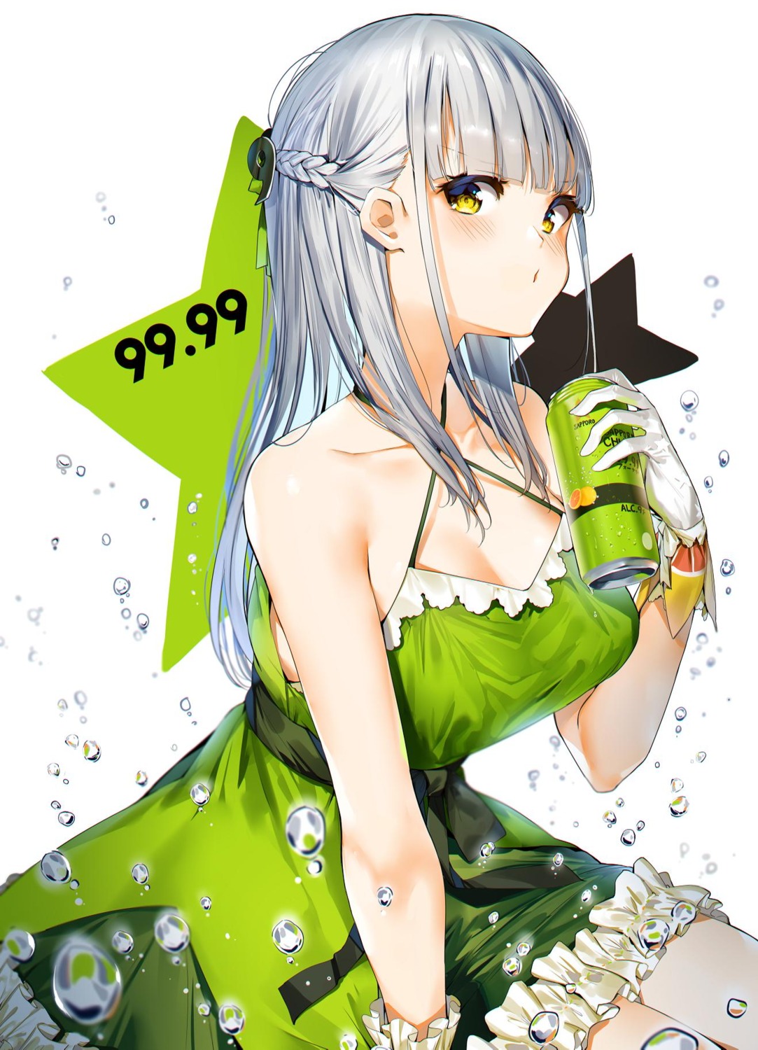 cleavage, dress, orihi_chihiro