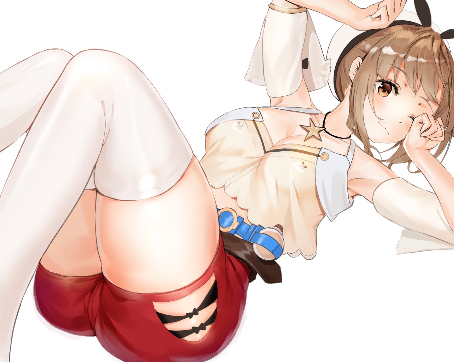 atelier, atelier_ryza, cleavage, kian, reisalin_stout, thighhighs