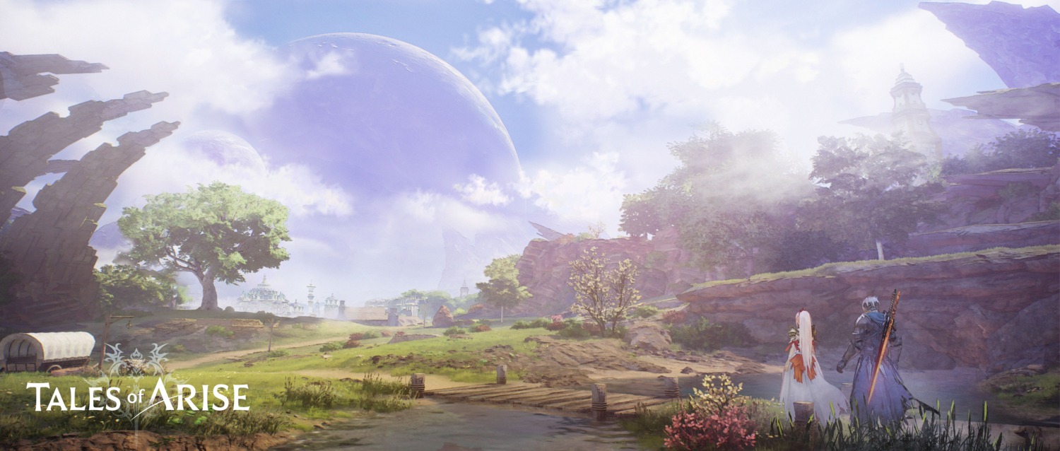 alphen, armor, dress, landscape, shionne_imeris, sword, tagme, tales_of, tales_of_arise