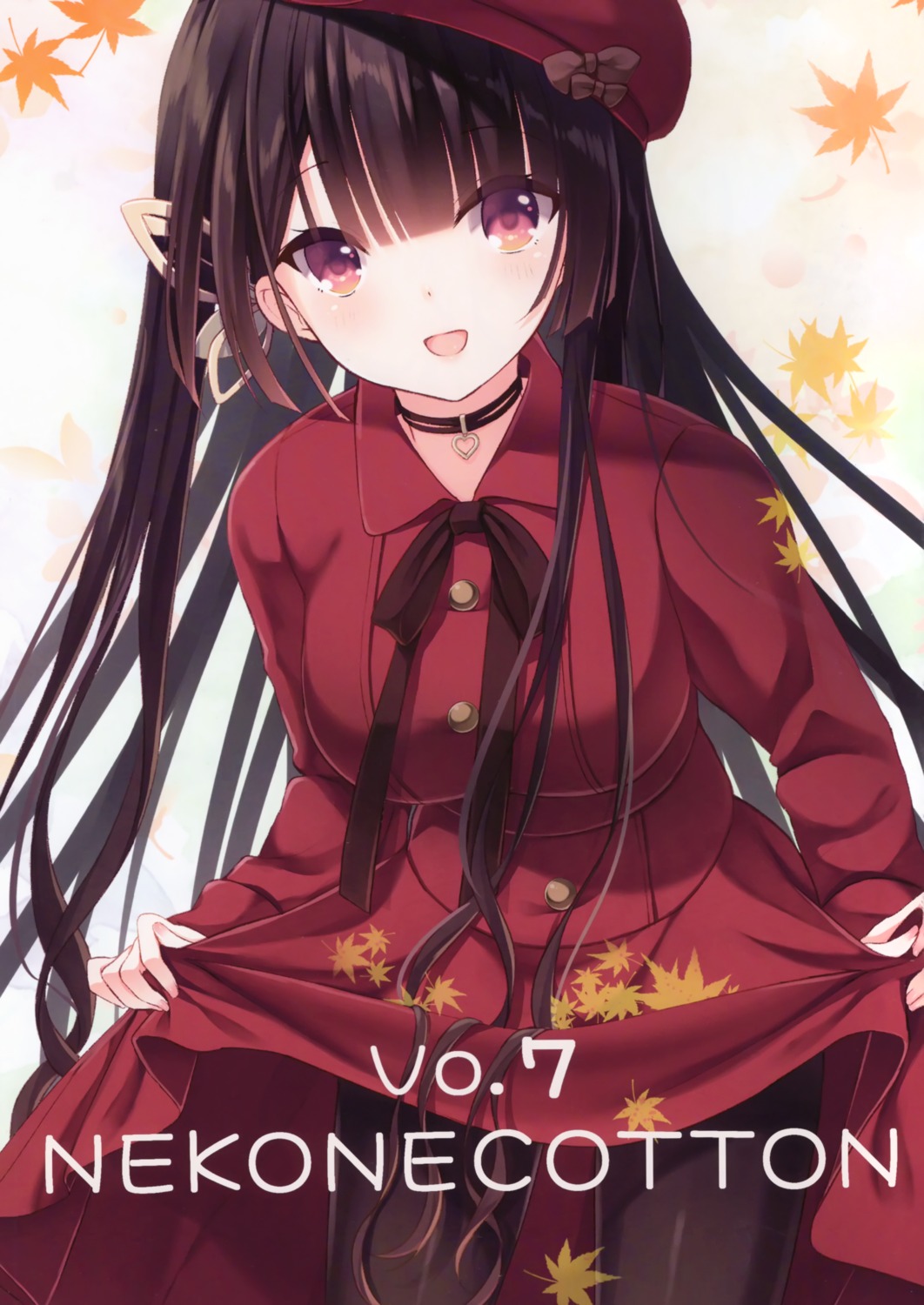 dress, humuyun, kazari_(humuyun), nekone_cotton, pantyhose, skirt_lift