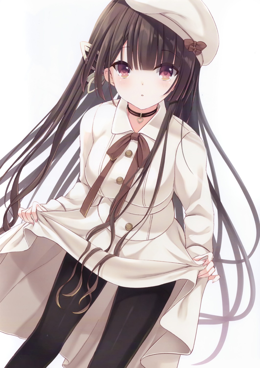 dress, humuyun, kazari_(humuyun), nekone_cotton, pantyhose, skirt_lift