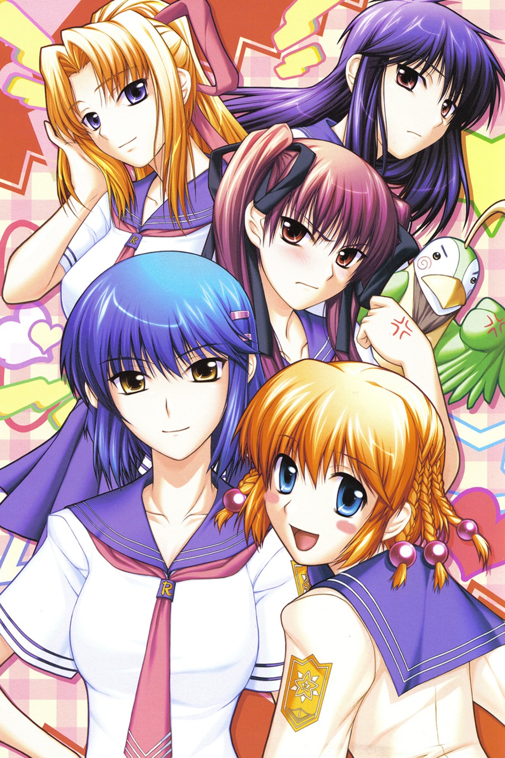 kanisawa_kinu, kiriya_erika, konoe_sunao, kurogane_otome, mahiro_takeumi, seifuku, shironeko_sanbou, tsuyokiss