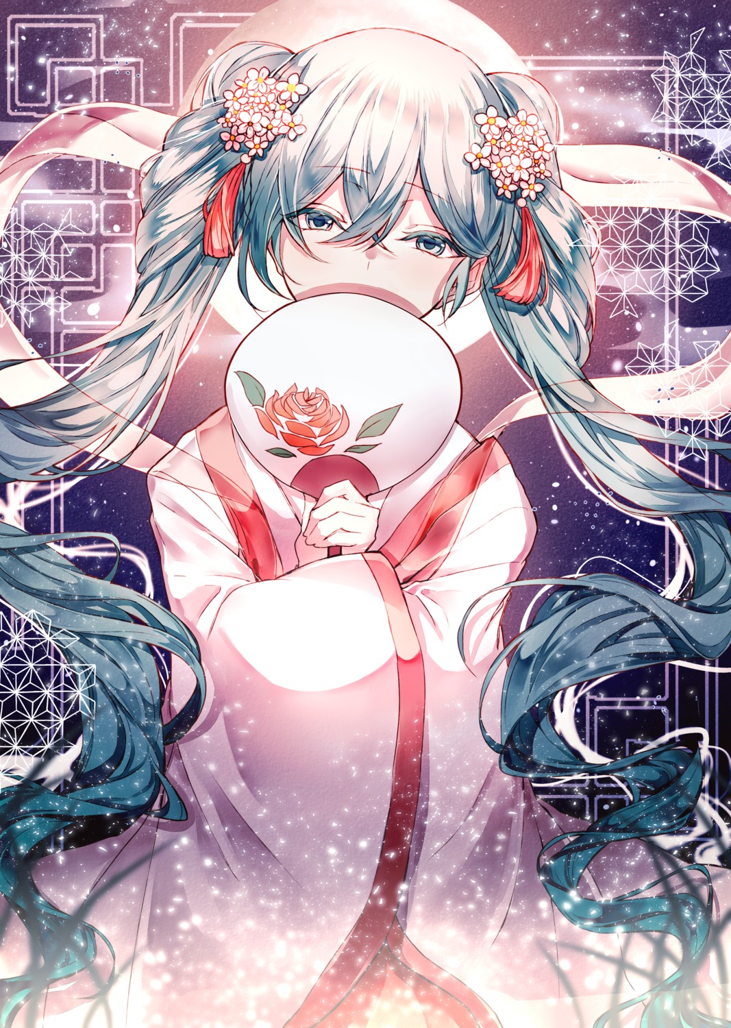 asian_clothes, chuushuu_meigetsu_miku, ggatip, hatsune_miku, vocaloid