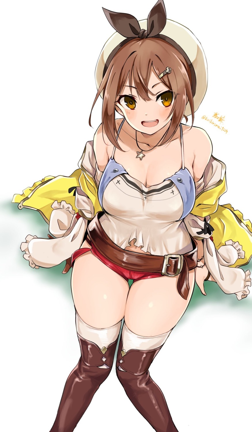 atelier, atelier_ryza, cleavage, kirikirimai_(kkm), reisalin_stout, thighhighs