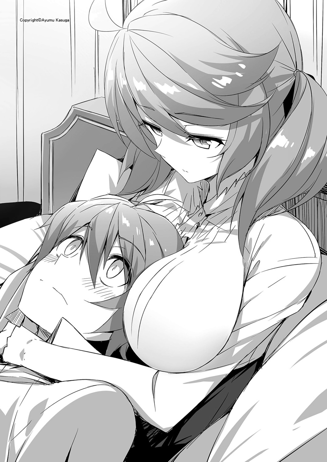 kasuga_ayumu_(artist), lux_arcadia, monochrome, philuffy_aingram, saijaku_muhai_no_bahamut