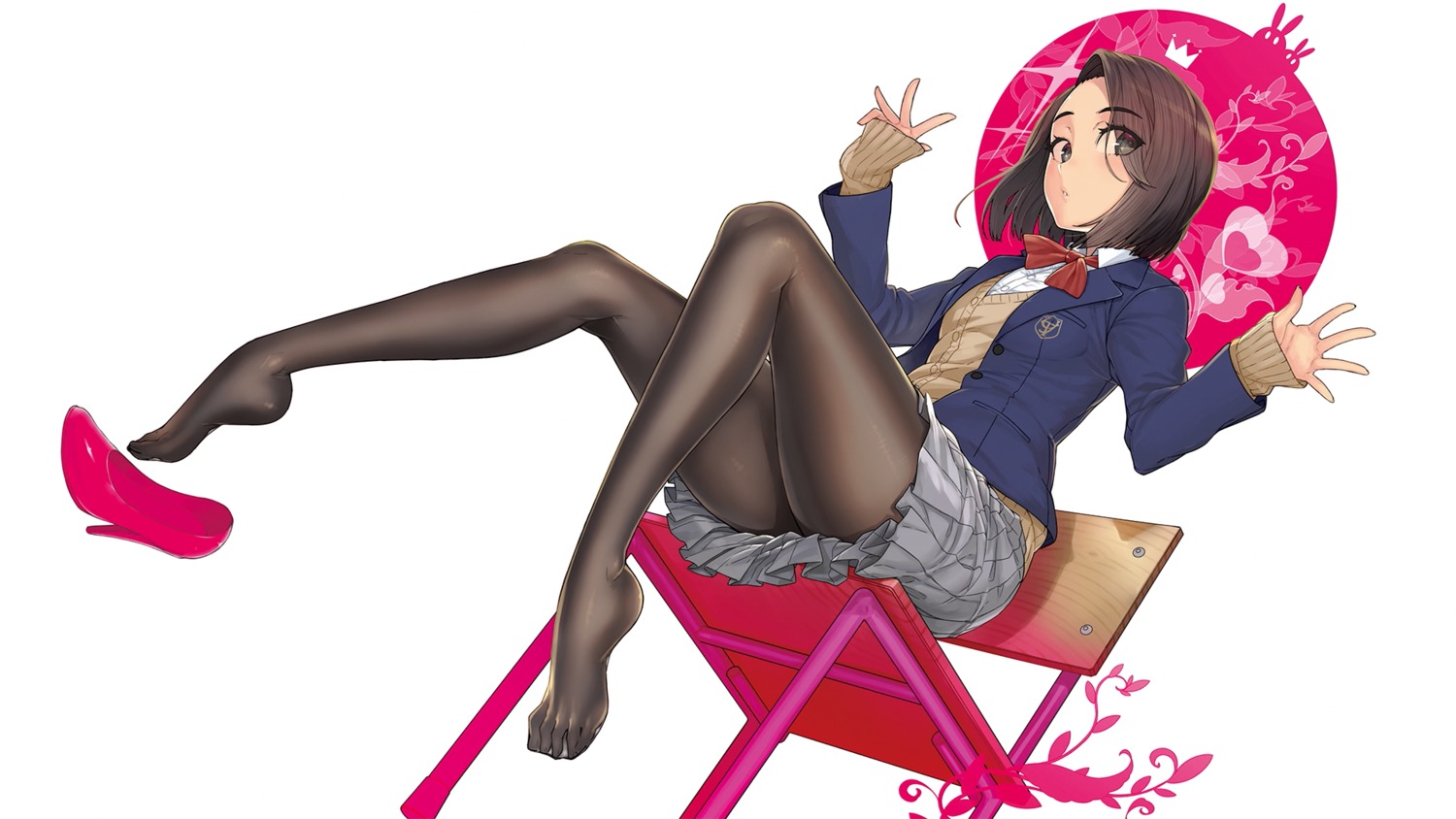 aikawa_ren, ayaki, feet, miru_tights, pantyhose, seifuku, sweater