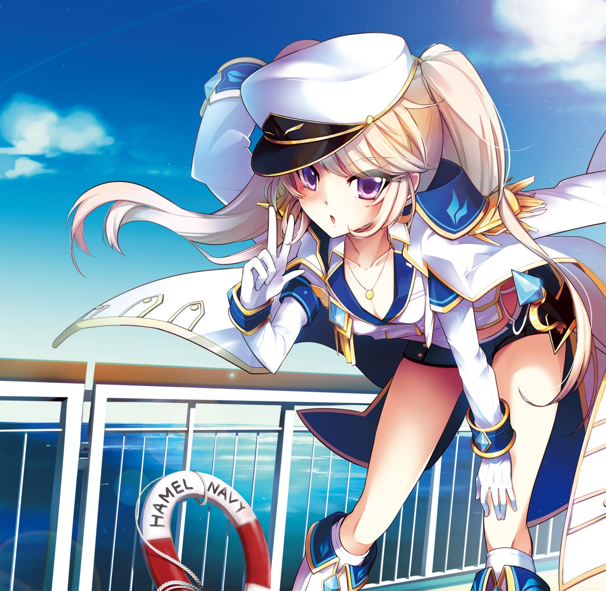 aisha_(elsword), cleavage, elsword, kuroshio_maki, uniform