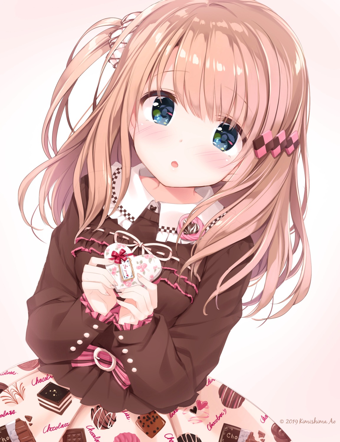 kimishima_ao, momoi_saki, valentine
