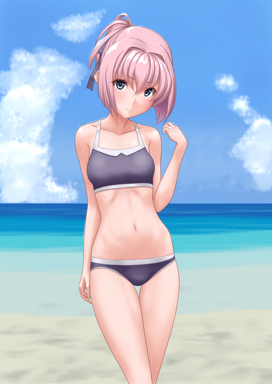 bikini, kantai_collection, shiranui_(kancolle), swimsuits, t2r