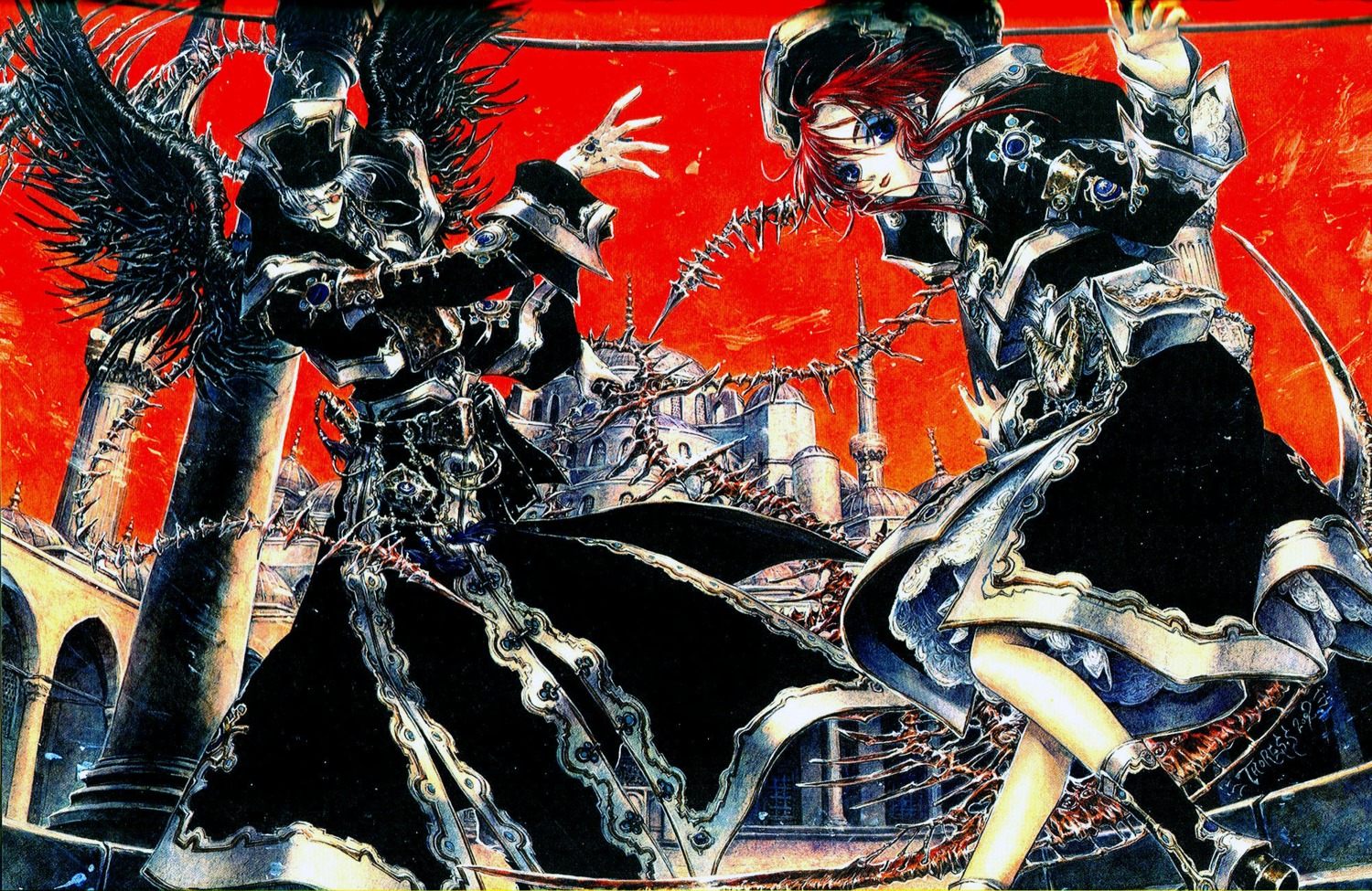 abel_nightroad, cropme, dress, esther_blanchett, megane, nun, thores_shibamoto, trinity_blood