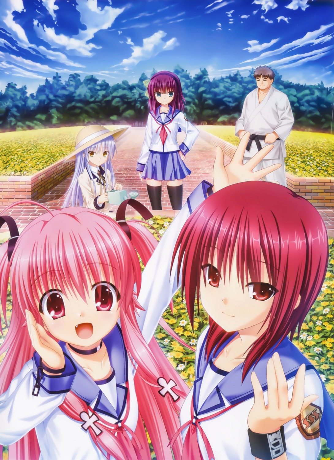 angel_beats!, iwasawa_masami, japanese_clothes, key, matsushita_godan, na-ga, nakamura_yuri, possible_duplicate