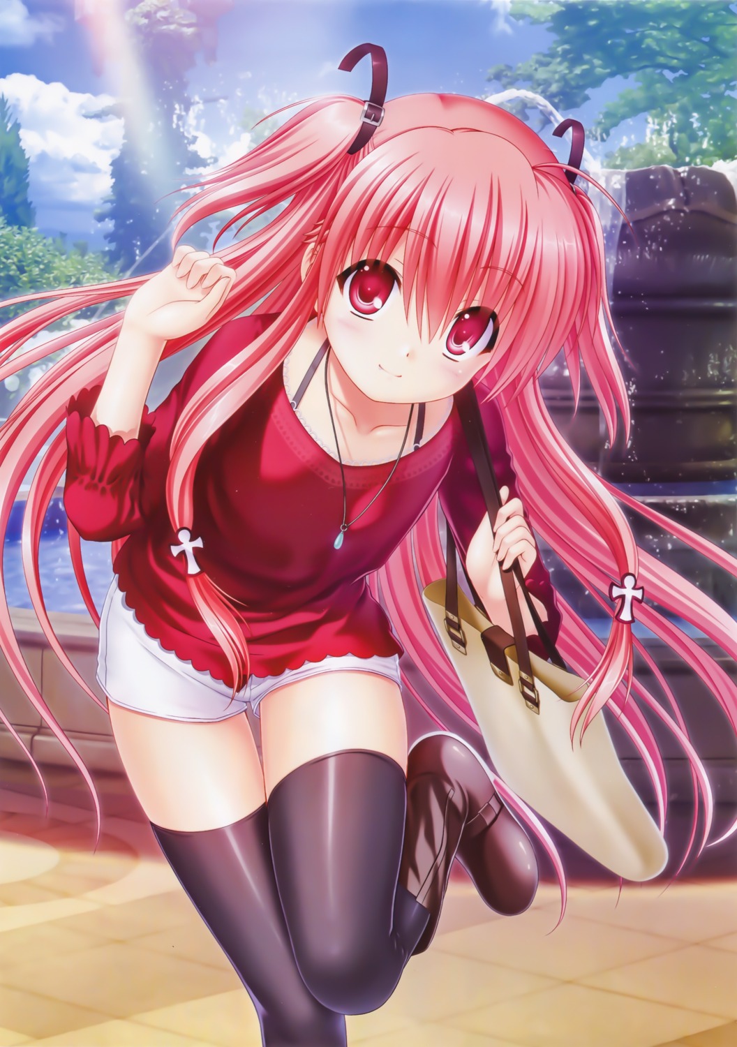 angel_beats!, bra, duplicate, key, na-ga, thighhighs, yoshioka_yui
