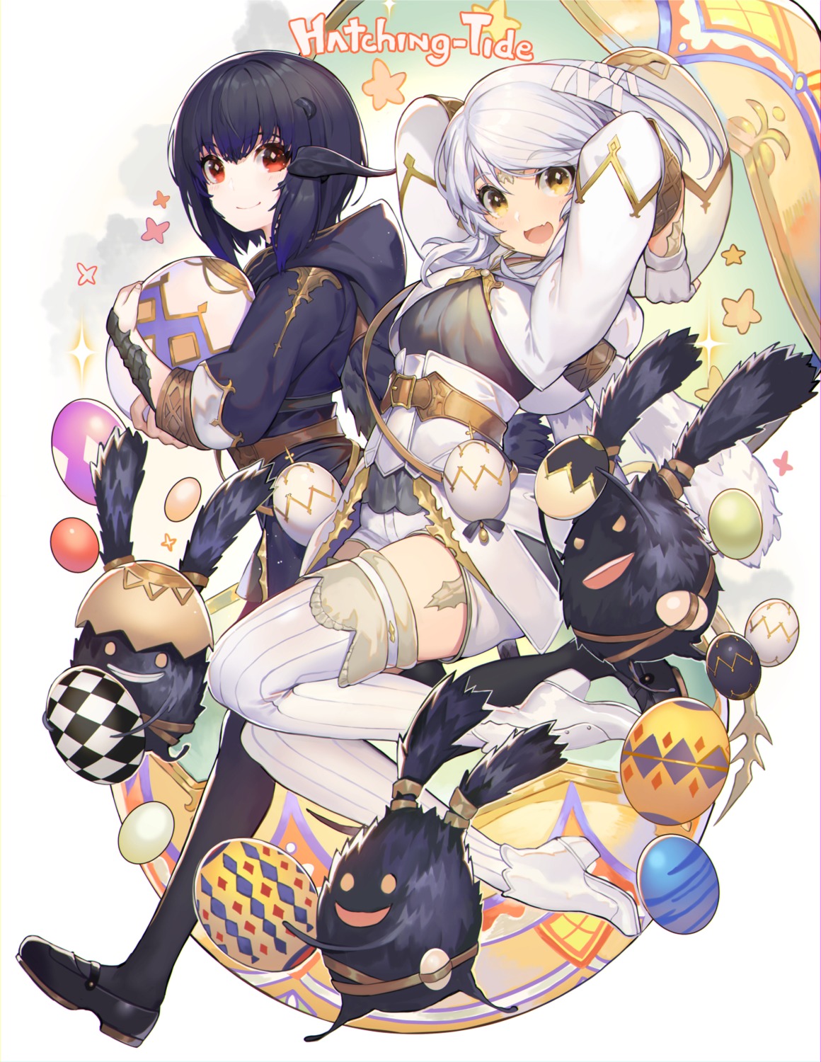 akizone, final_fantasy, final_fantasy_xiv, heels, horns, thighhighs