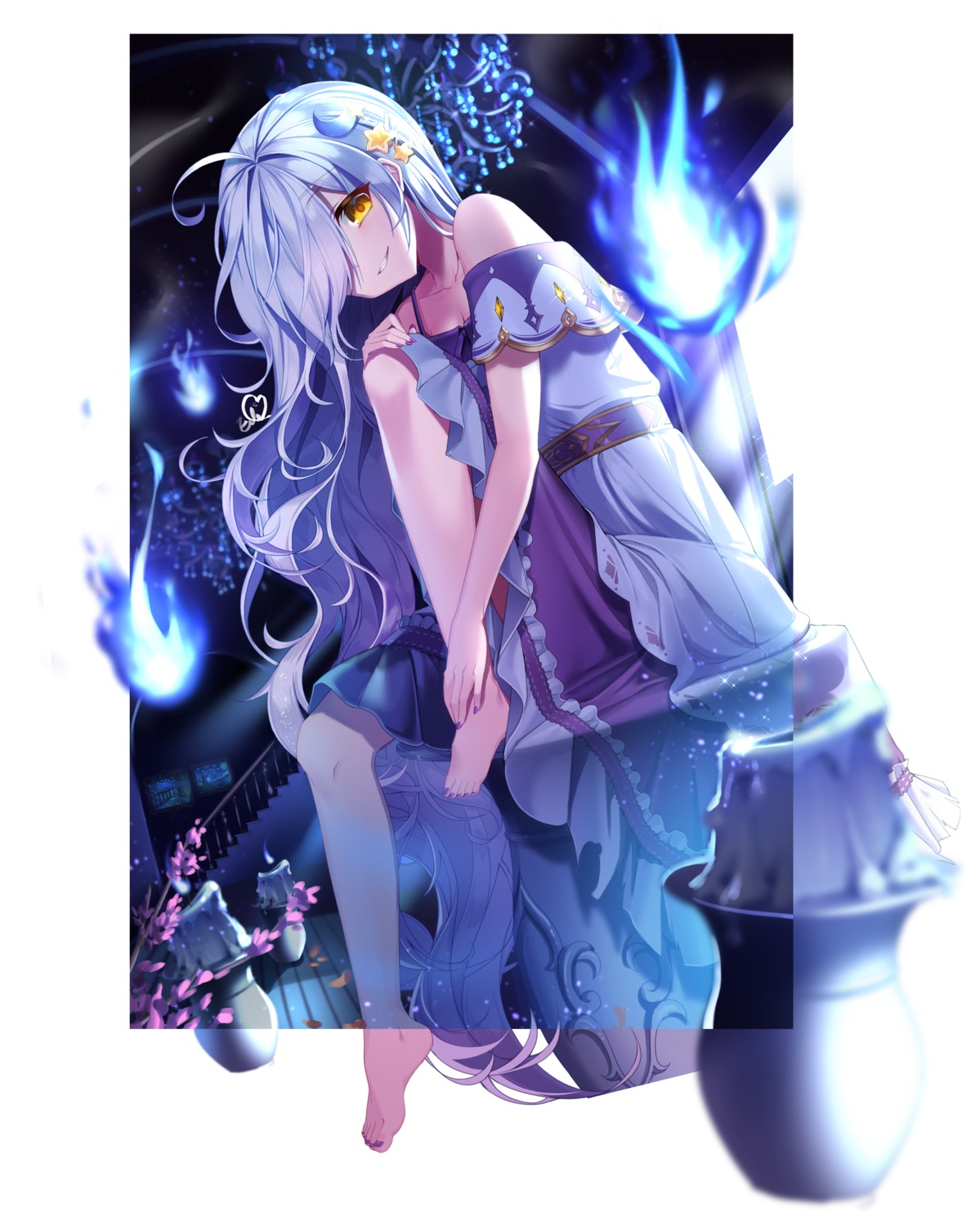 cleavage, dress, eile_(esspril), skirt_lift