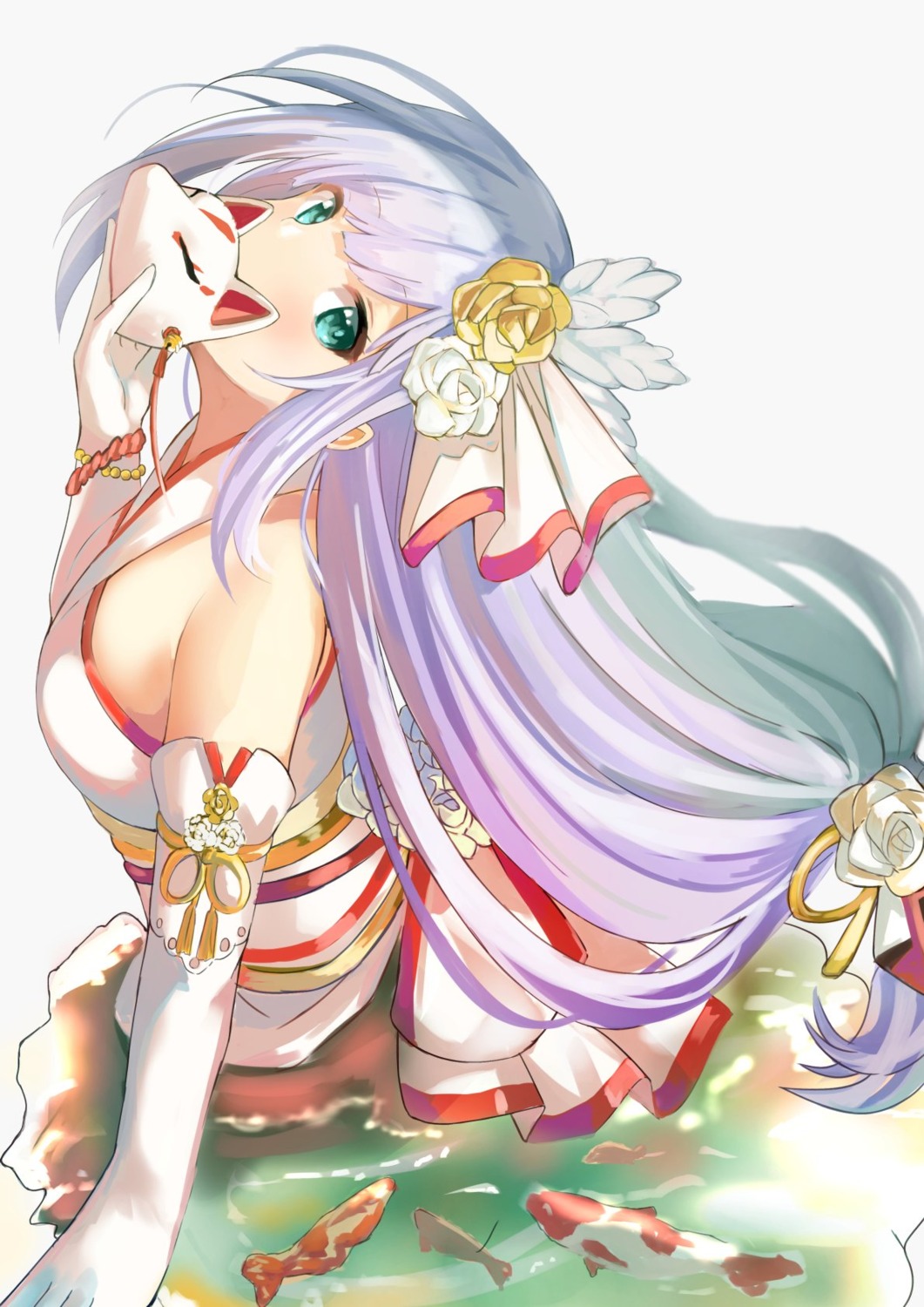 japanese_clothes, koukoku, shiraishi_tsumugi, the_idolm@ster, the_idolm@ster_million_live!, wet