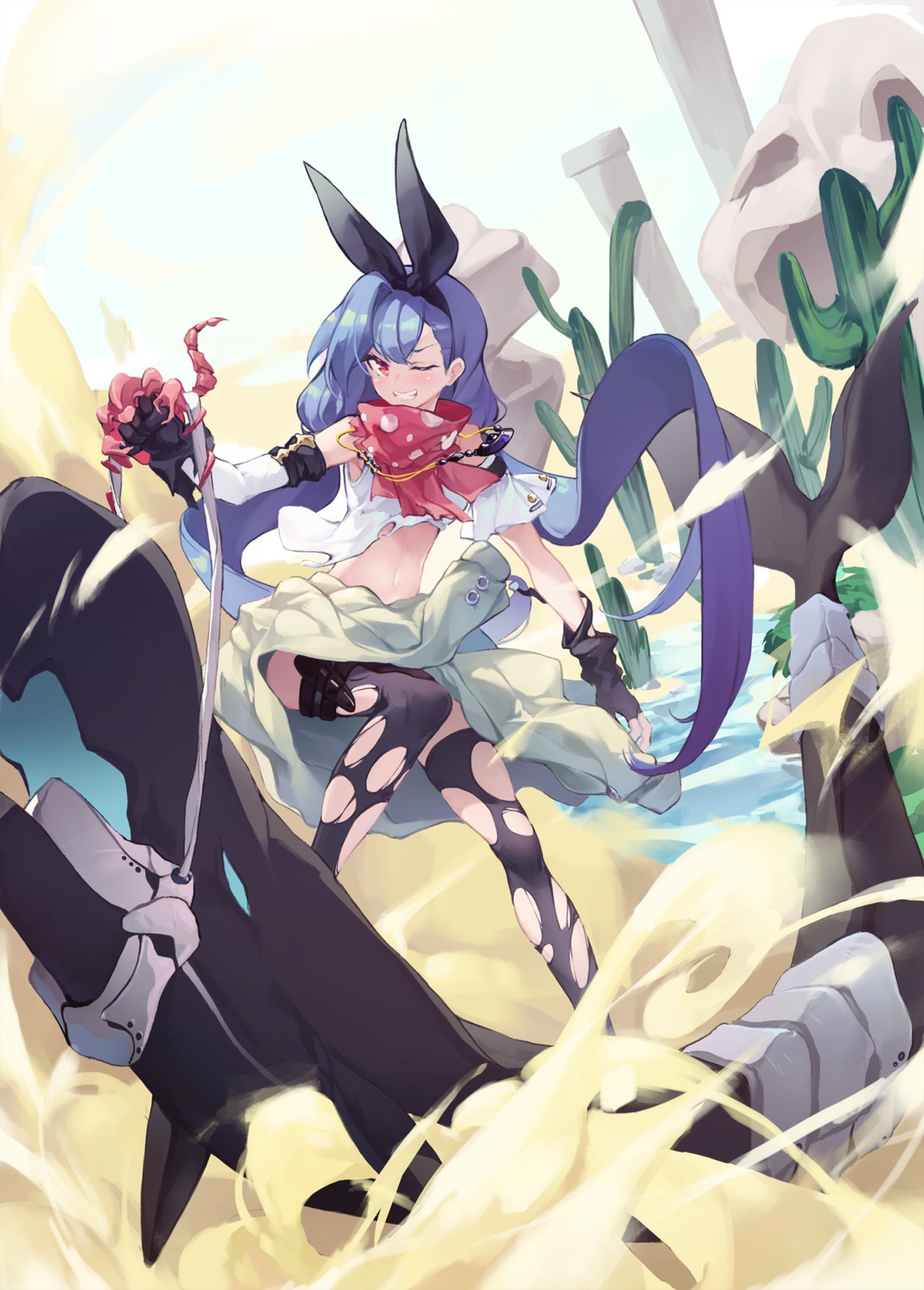 thighhighs, torn_clothes, ttnap