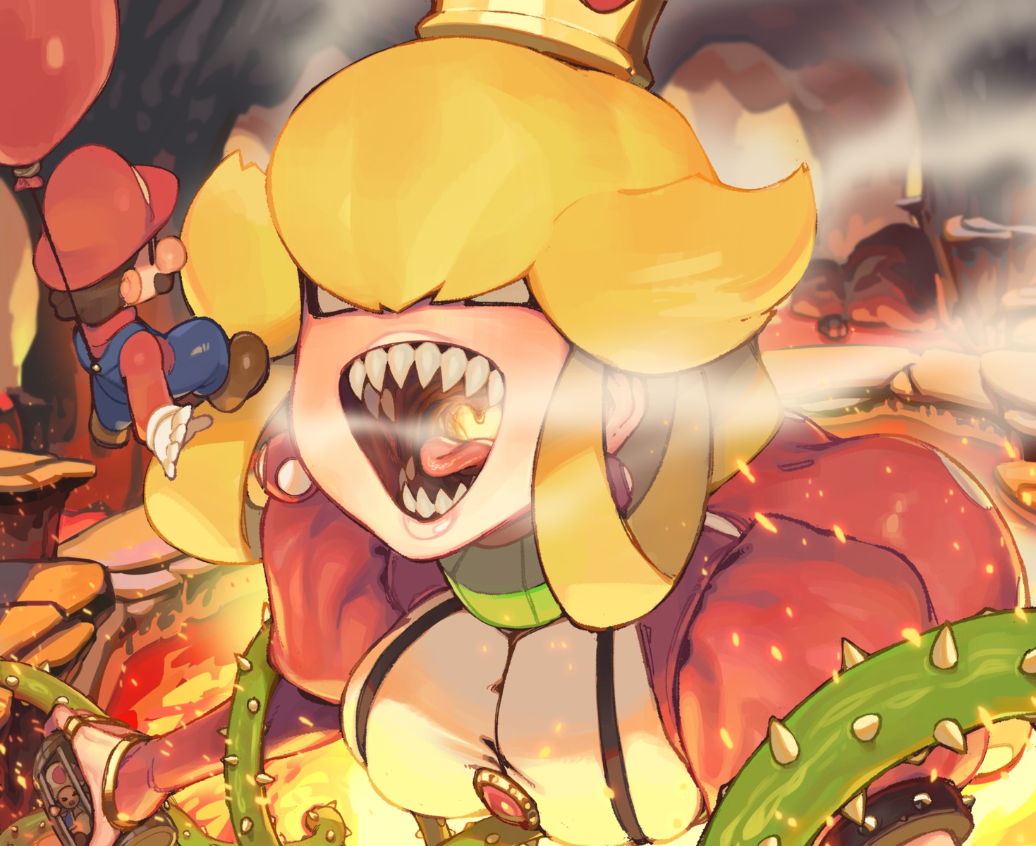 anthropomorphization, glo-s-s, mario_bros.