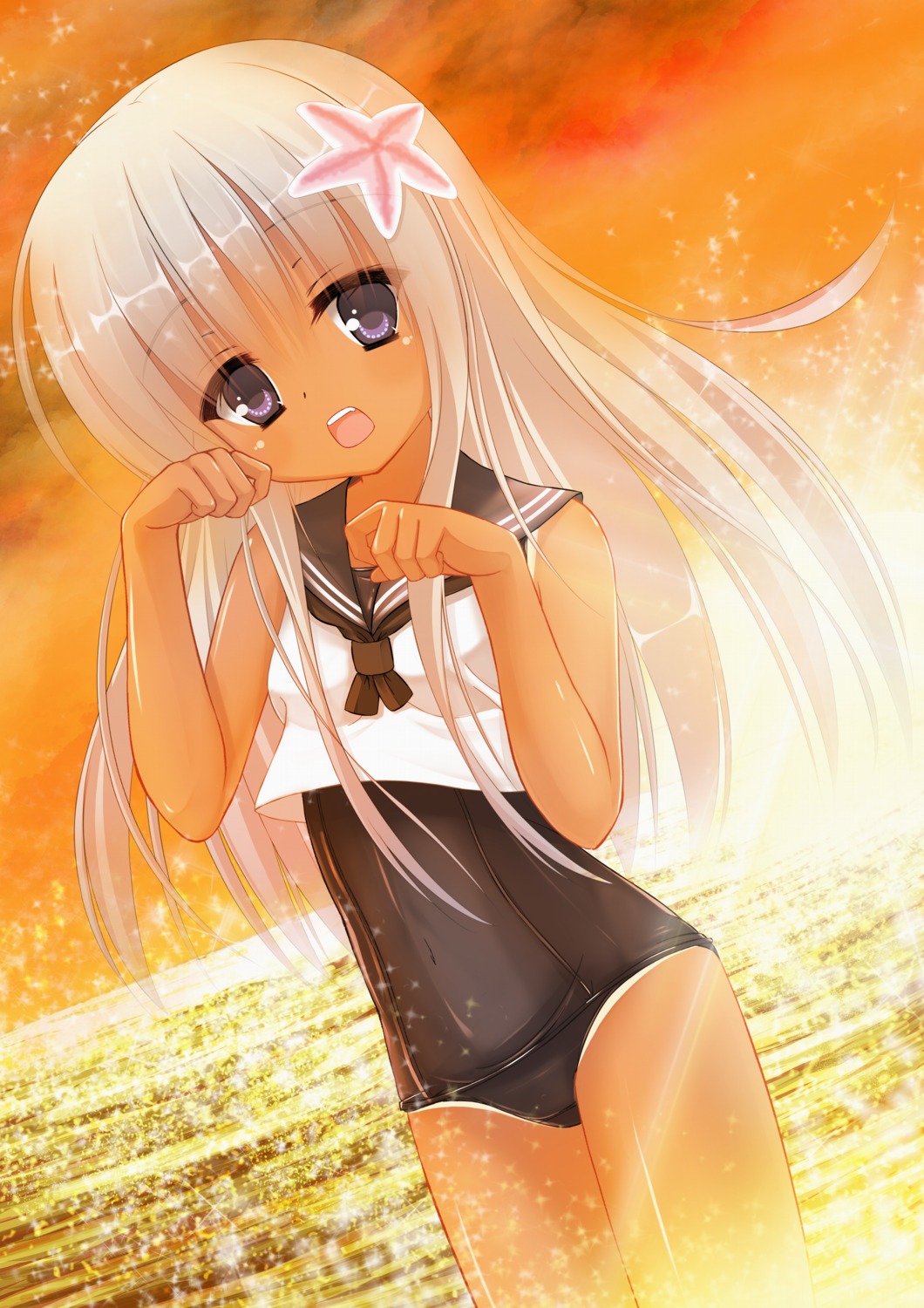 kantai_collection, ro-500, school_swimsuit, seifuku, swimsuits, tan_lines, tanishi_0403
