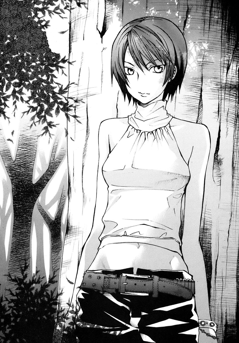 ishima_ryuuken, maria_holic, monochrome