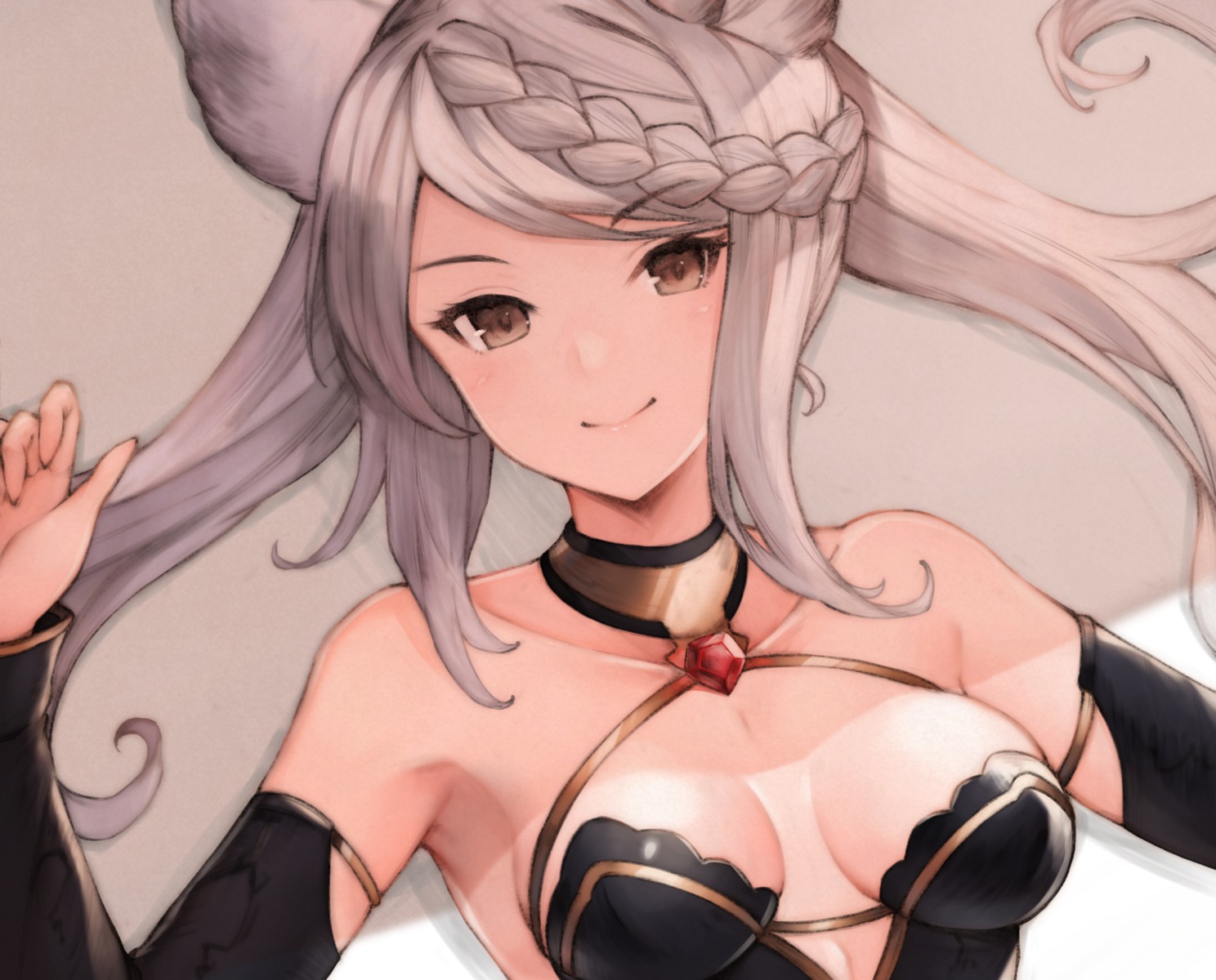 animal_ears, cleavage, fraux, granblue_fantasy, koretsuki_azuma, no_bra