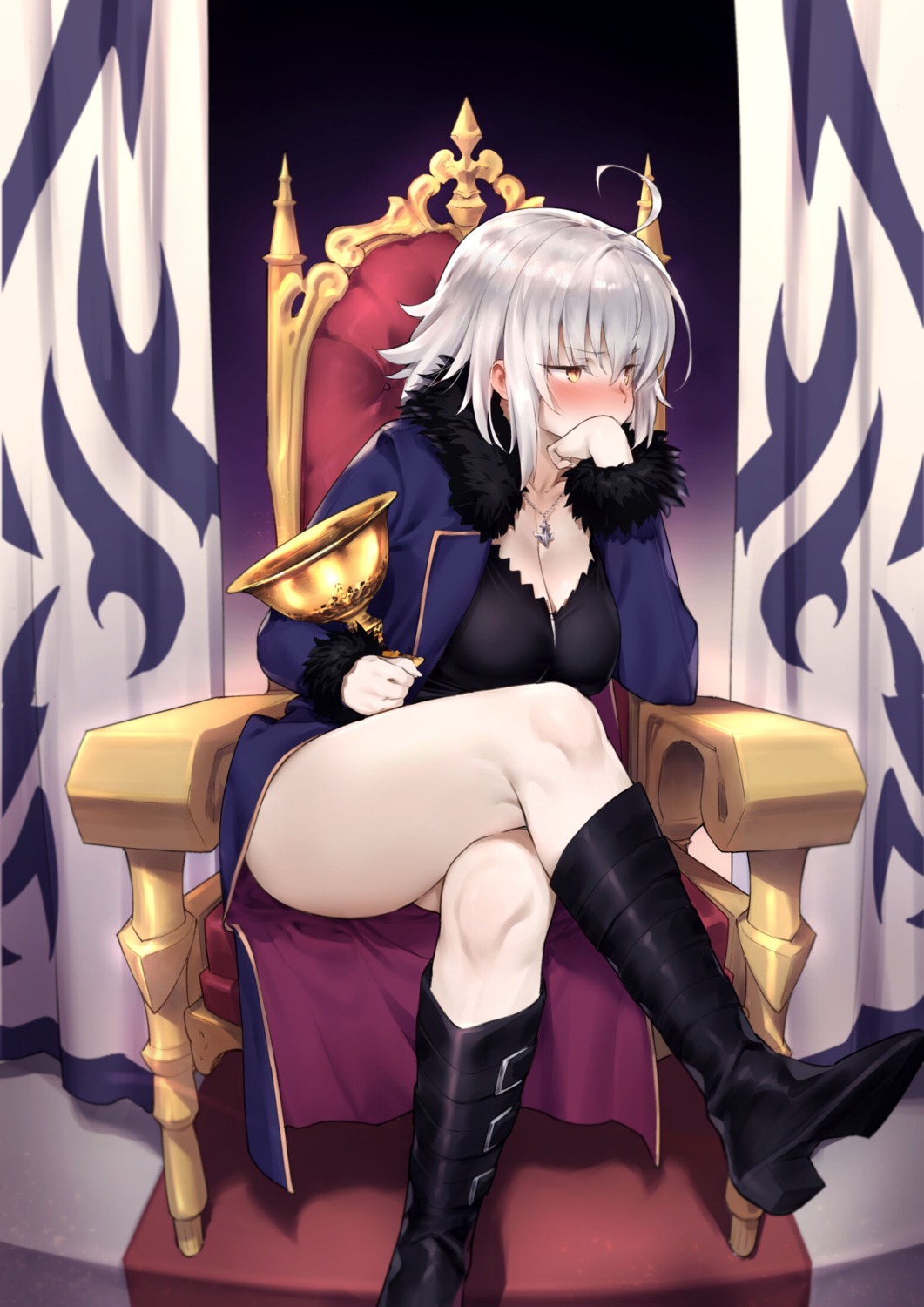 cleavage, duplicate, fate/grand_order, heels, jeanne_d'arc, jeanne_d'arc_alter_(fate), try
